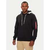 ALPHA INDUSTRIES Majica Alpha  črna