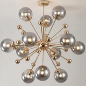 VISEČA SVETILKA ZA STROP LESTENCE BALLS zlata MODERNA LED stropna svetilka