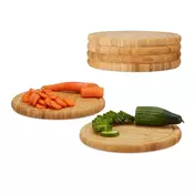 Northix Set 25 cm bambusovih desk za rezanje z žlebom za sok