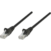 Intellinet RJ45 omrežni priključni kabel CAT 5e U/UTP [1x RJ45-vtič - 1x RJ45-vtič] 0.50 m črn Intellinet