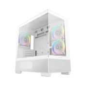 DeepCool kucište racunala - CG380 3F WH (bijelo, s prozorom, 3x12 cm A-RGB, BTF, mATX, 2xUSB3.0, 1xUSB2.0)