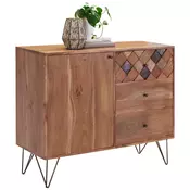 KOMODA 105/88/40 cm boja akacije, bronzana