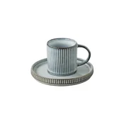 Cup with saucer, ceramics, 100ml, Domus, Light Blue - Nuova R2S