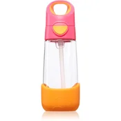 b.box lonček s slamico tritan 450 ml strawberry shake