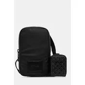 Calvin Klein Torbica za okrog pasu Puffer Utility Phone Crossbody LV04D1115G Črna