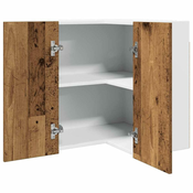 Viseci kutni ormaric Lyon Staro drvo 57x57x60 cm Konstruirano drvo