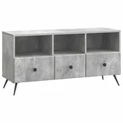 Vidaxl TV omarica Betonsko siva 102 x 34,5 x 50 cm Inženirski les