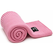 T-TOMI Knitted Blanket Pink Waves pletena odeja 80 x 100 cm 1 kos
