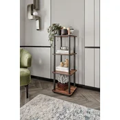 Hanah Home Polica za knjige Bookcase 4 Tiers Square, Orah
