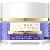 Eveline Cosmetics Retinol & Niacynamid nocna krema za dubinsku regeneraciju 70+ 50 ml