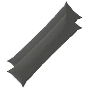 vidaXL Prevleka za blazino 2 pcs HEERLEN Antracit 40 x 145 cm