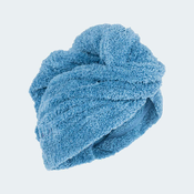 Rucnik za kosu od mikrovlakana plavi