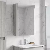 vidaXL Kopalniška ogledalna omara Siva Sonoma 33 x 11,5 x 50 cm
