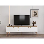 Hanah Home TV komoda Mitra 9091, 180 cm, bela / Artisan