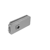 Steklena vrata LOCK UNIQUE R8 - brez čelne luknje (BN - Brušeno nerjaveče jeklo), Brez odprtine, MP BN (brušeno nerjaveče jeklo)
