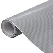 Vidaxl Folija za avto 2 kosa 4D srebrna 100x150 cm + 50x150 cm