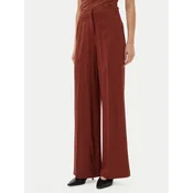 PINKO Hlače iz tkanine Pergamino 100331 A213 Rjava Regular Fit