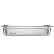 VEVOR Parna posoda za paro polna velikost proti zatikanju 530x326x107 mm srebrna