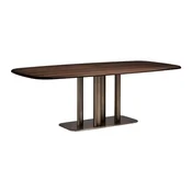 Jedilna miza v orehovem dekorju 110x220 cm Melvar – Kave Home