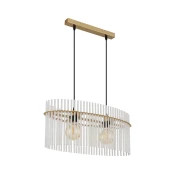 Globo 15698H3M - Lestenec na vrvici GORLEY 2xE27/60W/230V zlata