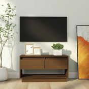 TV ormaric smeda boja meda 74 x 34 x 40 cm od masivne borovine