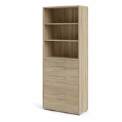 Modularna biblioteka u dekoru hrasta u prirodnoj boji 89x222 cm Prima – Tvilum