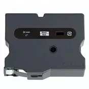 BROTHER trak Tx355 24mm za PT 7000/8000/PC, črno-bel