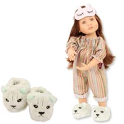 Götz punčka Little Kidz PJ Party s copatki 36cm