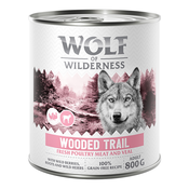Wolf of Wilderness Adult “Expedition” 6 x 800 g - Wooded Trails - perutnina s teletino
