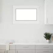 vidaXL Okno za klet RISOR Bela 90 x 70 cm PVC in steklo