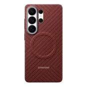 Samsung S26 Ultra SAMSUNG magnetska silikonska futrola za telefon, uzorak od karbonskih vlakana, KORAL EF-KS948SREGWW