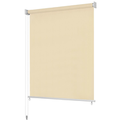 vidaXL Zunanje rolo senčilo 240x140 cm krem barve