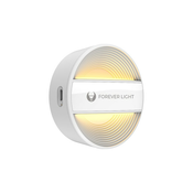 Forever LED nocna lampa okrugla PURE FLC-20 ALMA PIR bijela 500mAh