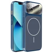 AVIZAR Ovitek za iPhone 13 MagSafe mat steklo AG Glass, Nočno modra, (5000274174)