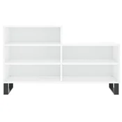 Vidaxl vidaXL Omarica za čevlje visok sijaj bela 102x36x60 cm