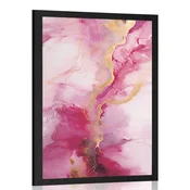 Plakat rožnati marmor - 40x60 silver
