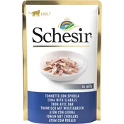 SCHESIR Sosic sa tunjevinom i brancinom u želeu za macke 50g