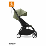 Stokke Ogrodje s sedežno enoto black frame 6+ color pack Yoyo olive