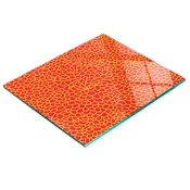 shumee Kuhinjska večnamenska dekorativna tabla iz kaljenega stekla Lava 60x52 cm