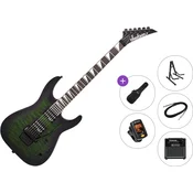 Jackson JS32Q DKA AH Premium SET Transparent Green Burst Električna gitara