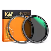 K&F Concept 77 mm magnetni spremenljivi objektiv ND2-ND32 (1-5 stopenj)