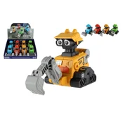 Teddies Vesoljski robot Squeeze and go plastika 14cm na vztrajniku 4 vrste
