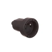 shumee Prenosna vtičnica z gumo/z gumo IP20 250V~ 16 A črna 12146