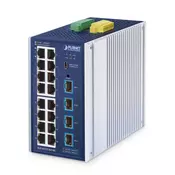 PLANET IGS-4215-16T4X mrežno stikalo Upravljano L2/L4 Gigabit Ethernet (10/100/1000) Aluminij, Modra