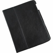 QUER Crna kožna futrola za iPad 3