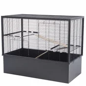 Kletka za glodavce NESTA 70 METAL HIGH 102,5 x 52,5 x 86,5 cm ČRNA