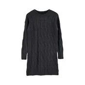 Trendyol Pletena obleka Dress temno siva