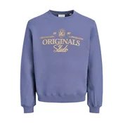 Jack & Jones Junior Majica temno modra / zlata