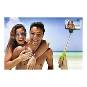 Selfie štap sa kabelom - kompatibilan za iOS i Android uredaje - Žuta