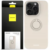 Spacecase SPACECASE SILIKONSKI OVITEK RING ZA IPHONE 15 PRO OVITEK BONE, (21964163)